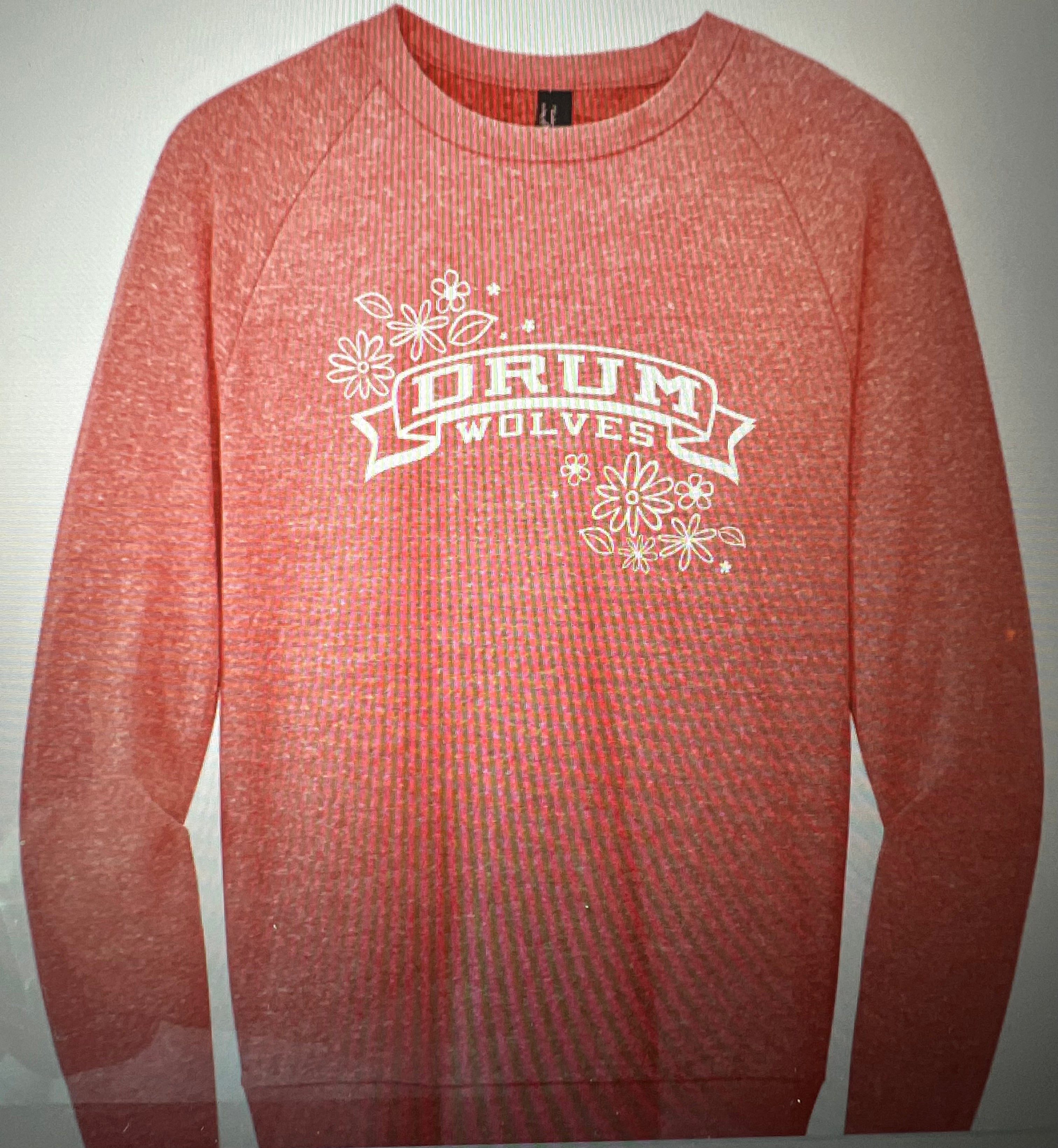 NEW Drum Flowers Logo Perfect Crewneck